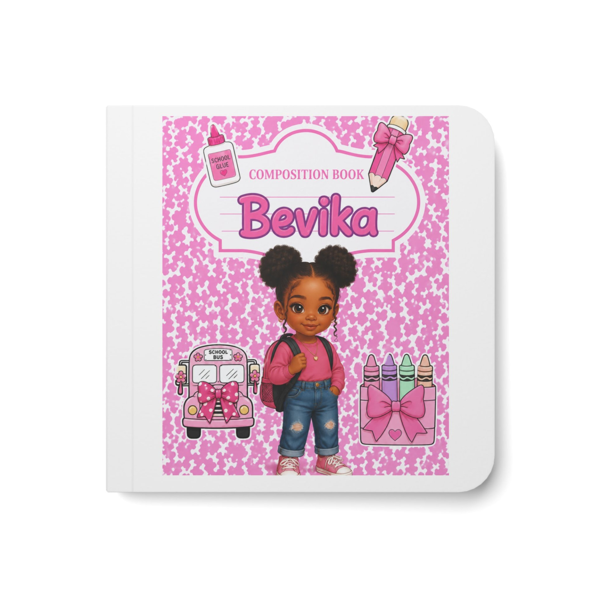 Personalized Pink Composition Notebook