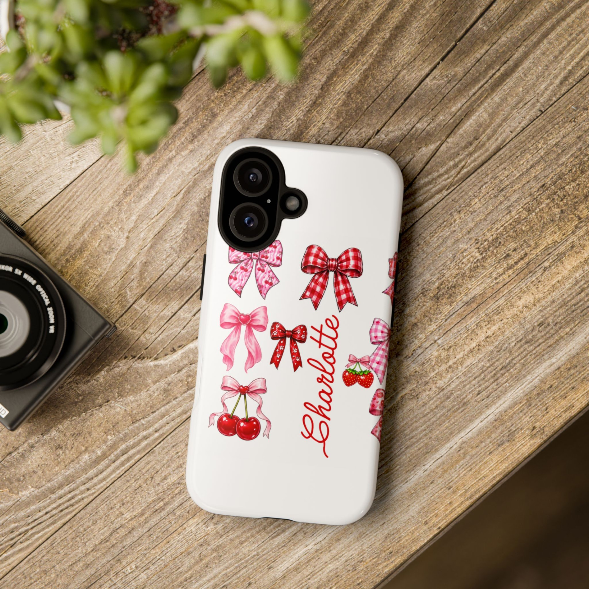 Coquette Bows Personalized Phone Case