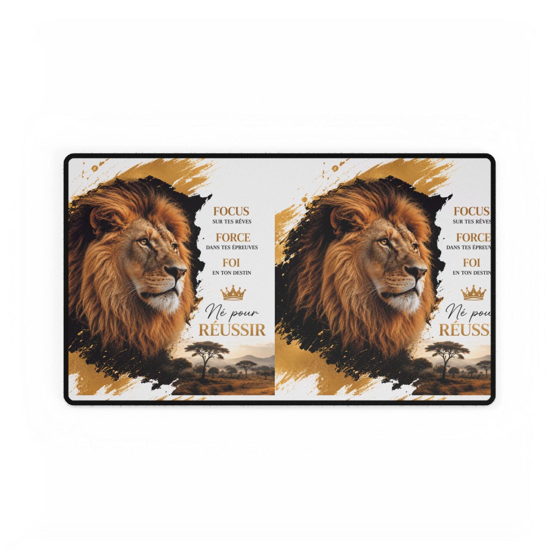 Né pour Réussir Lion Desk Mat