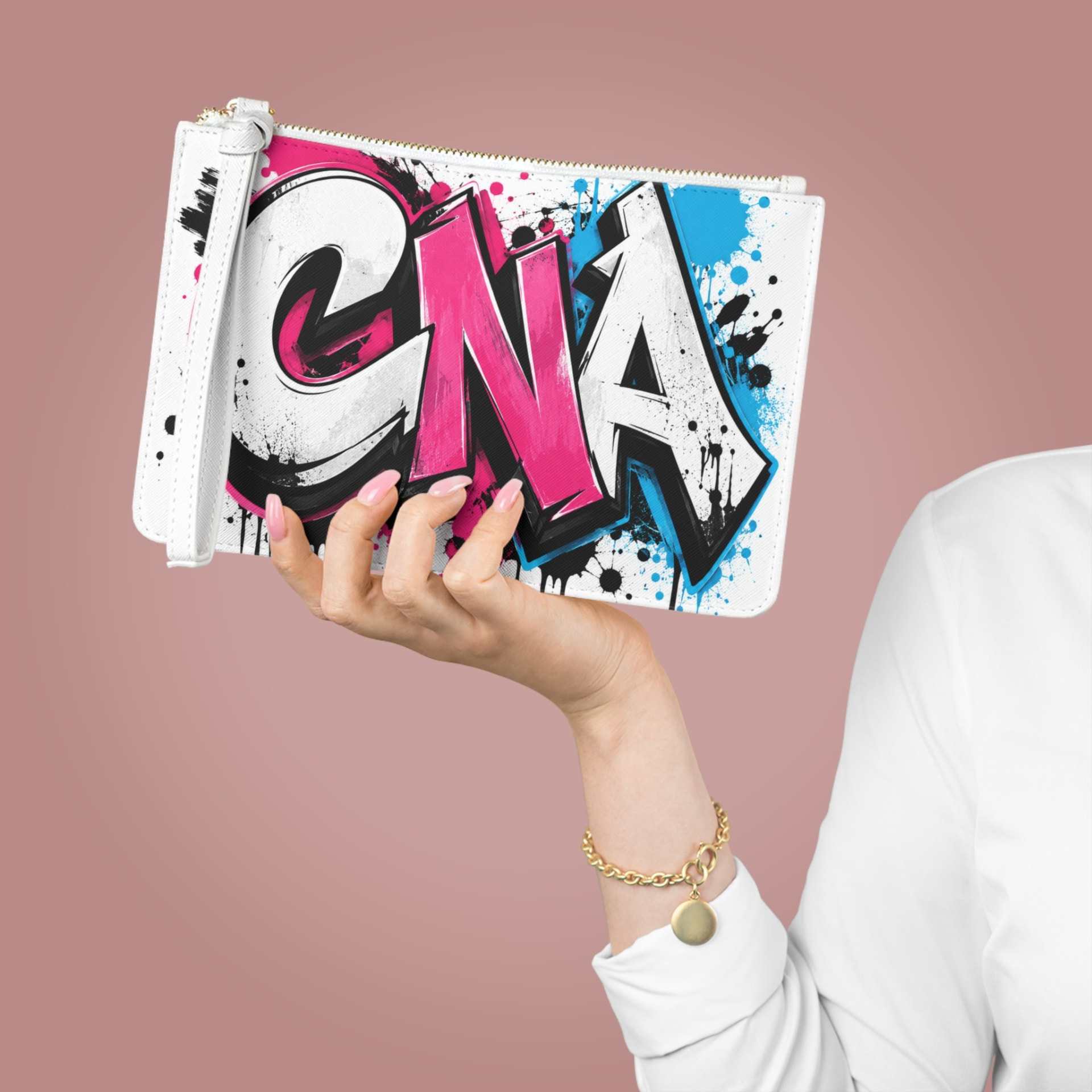 CNA Graffiti Clutch Bag