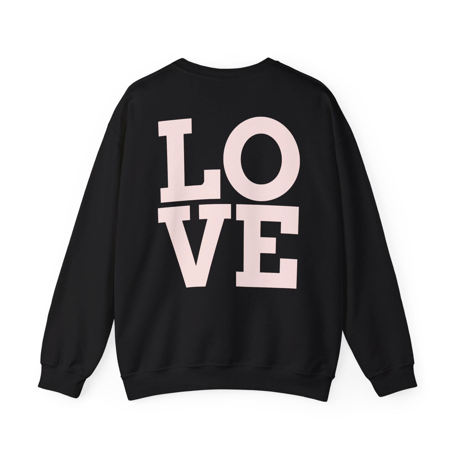 LOVE Back-Print Sweatshirt (Black)