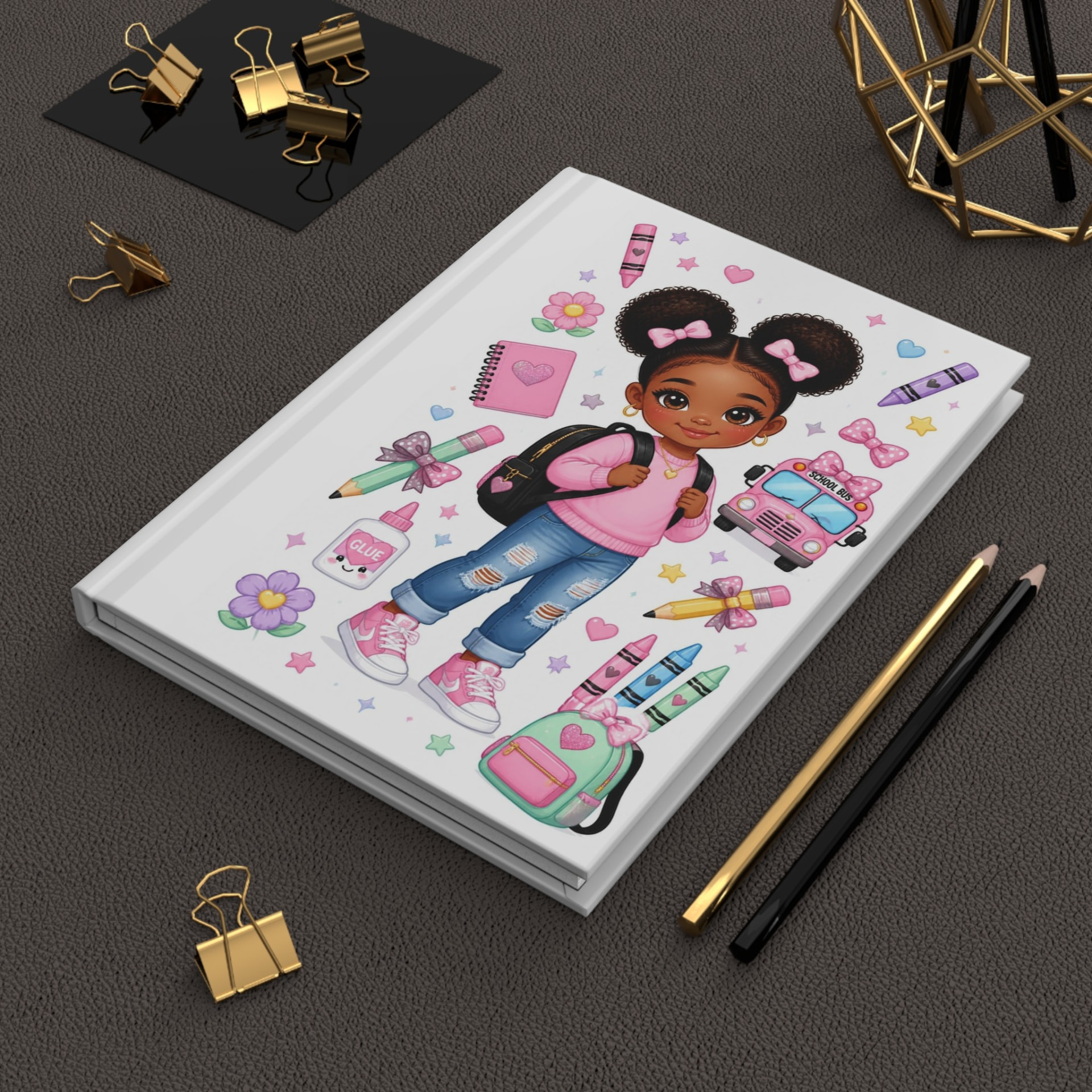 School Day Girl Hardcover Journal